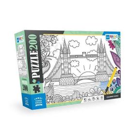 Blue Focus BF388 Kule Köprüsü 200 Parça Boyanabilir Puzzle