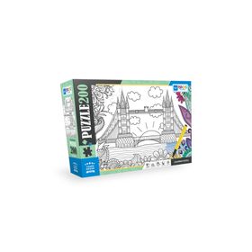 Blue Focus BF388 Kule Köprüsü 200 Parça Boyanabilir Puzzle