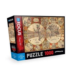 Blue Focus BF389 Eski Dünya Haritası 1000 Parça Puzzle