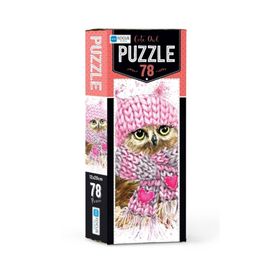 Blue Focus Cute Owl 78 Parça Puzzle