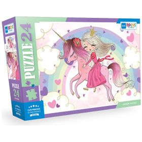 Blue Focus Cute Princess Sevimli Prenses 24 Parça Puzzle