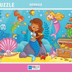 Blue Focus Deniz Kızı 30 Parça Frame Kız Çocuk Puzzle