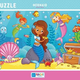Blue Focus Deniz Kızı 30 Parça Frame Kız Çocuk Puzzle