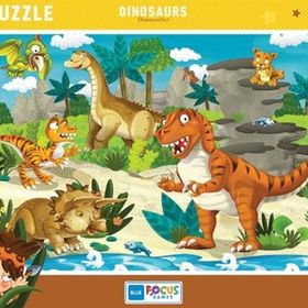 Blue Focus Dinosaurs Dinozorlar 72 Parça Puzzle