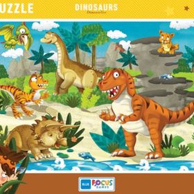 Blue Focus Dinosaurs Dinozorlar 72 Parça Puzzle