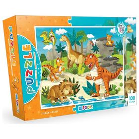 Blue Focus Dinozorlar 100 Parça Puzzle