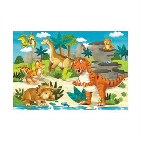 Blue Focus Dinozorlar 100 Parça Puzzle