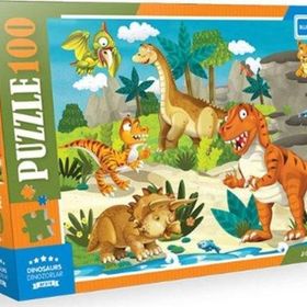 Blue Focus Dinozorlar 100 Parça Puzzle