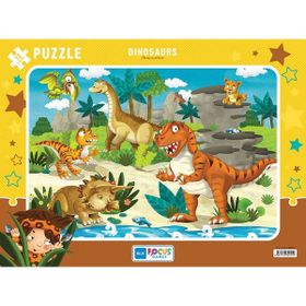 Blue Focus Dinozorlar 72 Parça Puzzle