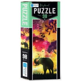 Blue Focus Elephant 98 Parça Puzzle