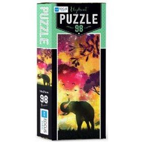 Blue Focus Elephant 98 Parça Puzzle