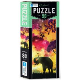 Blue Focus Elephant 98 Parça Puzzle