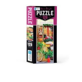 Blue Focus Green Bicycle 128 Parça Puzzle