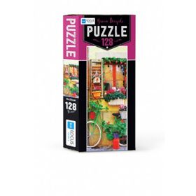 Blue Focus Green Bicycle 128 Parça Puzzle
