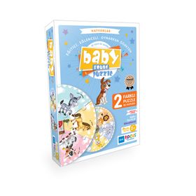 Blue Focus Hayvanlar Baby Round Puzzle