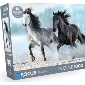 Blue Focus Horses Atlar 1000 Parça Puzzle