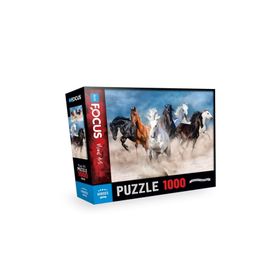 Blue Focus Horses Atlar 1000 Parça Puzzle