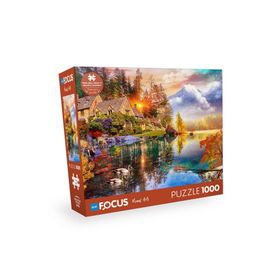 Blue Focus Mountain Houses Dağ Evleri 1000 Parça Puzzle