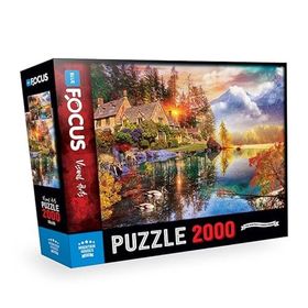 Blue Focus Mountain Houses Dağ Evleri 2000 Parça Puzzle