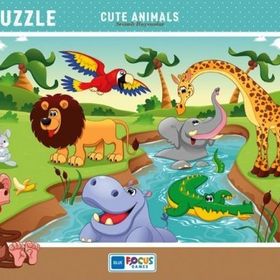 Blue Focus Sevimli Hayvanlar 30 Parça Puzzle
