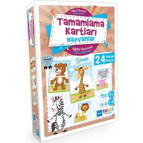 Blue Focus Tamamlama Kartları - Hayvanlar