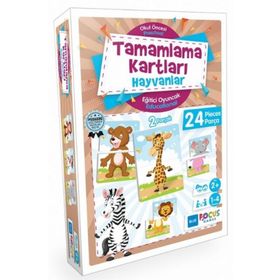 Blue Focus Tamamlama Kartları - Hayvanlar
