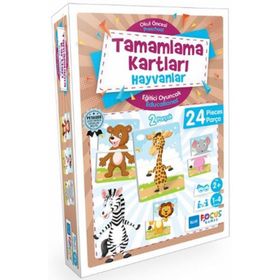 Blue Focus Tamamlama Kartları - Hayvanlar