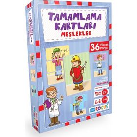 Blue Focus Tamamlama Kartları - Meslekler Tamamlama Kartları