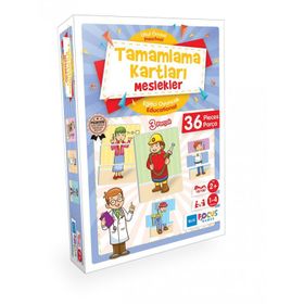 Blue Focus Tamamlama Kartları - Meslekler Tamamlama Kartları