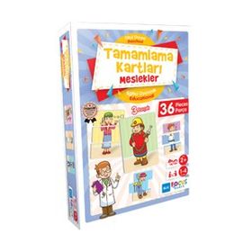 Blue Focus Tamamlama Kartları - Meslekler Tamamlama Kartları