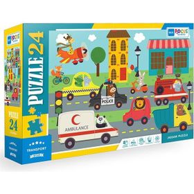 Blue Focus Transport Taşıtlar 24 Parça Puzzle