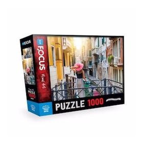 Blue Focus Traveller Woman 1000 Parça Puzzle