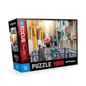 Blue Focus Traveller Woman 1000 Parça Puzzle