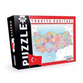 Blue Focus Türkiye Haritası 204 Parça Kutulu Puzzle