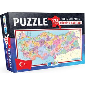 Blue Focus Türkiye Haritası Il Şekilli 123 Parça Puzzle