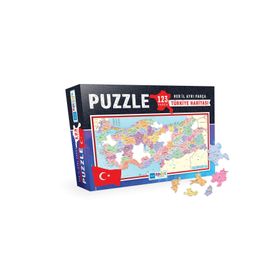 Blue Focus Türkiye Haritası Il Şekilli 123 Parça Puzzle