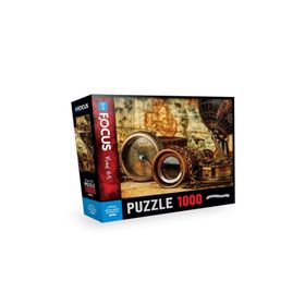 Blue Focus Vintage Compass Andbinoculars 1000 Parça Puzzle