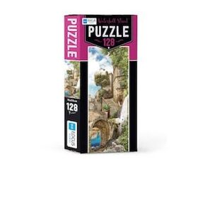 Blue Focus Waterfall Street 128 Parça Puzzle