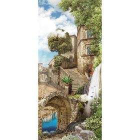 Blue Focus Waterfall Street 128 Parça Puzzle