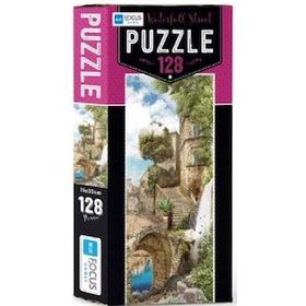 Blue Focus Waterfall Street 128 Parça Puzzle