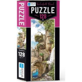 Blue Focus Waterfall Street 128 Parça Puzzle