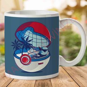 Blue Pokehouse Squirtle Pokemon Baskılı Kupa