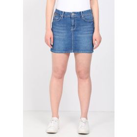 Blue White Açık Mavi Kadın Jean Kısa Etek