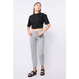 Blue White BW-0007 Açık Gri Kadın Jeans