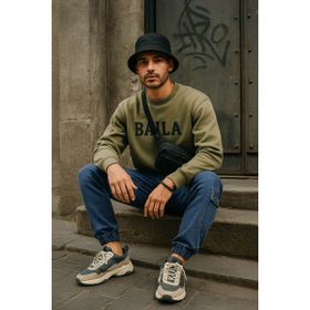Blue White Erkek Koyu Mavi Kargo Cepli Jogger Pantolon