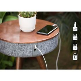 Blueman Bluetooth Kahverengi Hoparlör Sehpa