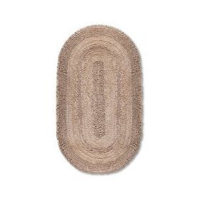 Bluenity Makaroni 60x100+50x60 cm Bej Doğal Pamuklu 2'li Banyo Paspas Seti