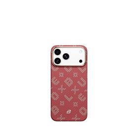 Blueo Mr. Gorilla Iphone 17 Pro Magsafe Uyumlu Aramid Fiber Kırmızı Telefon Kılıfı