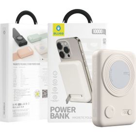 Blueo Mr.Gorilla Magsafe 10.000 mAh 20W PD 15W Standlı Kablosuz Beyaz Powerbank