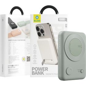Blueo Mr.Gorilla Magsafe 10.000 mAh 20W PD 15W Standlı Kablosuz Yeşil Powerbank